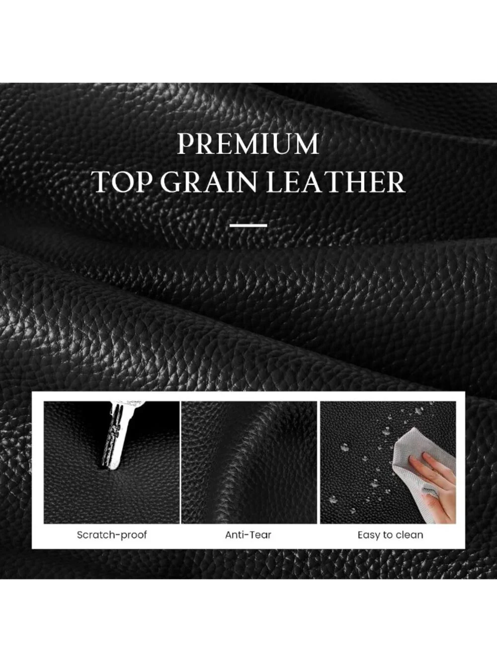 Soft Genuine Leather Slouchy Tote Hobo Bag | 2-in-1 Travel Purse, Boho Handbag